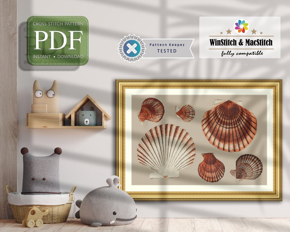 Sea Scallops > Cross Stitch Pattern PDF - Image 3