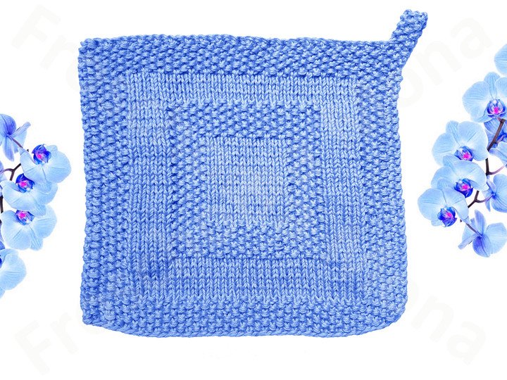 dicker Topflappen „praktisch und quadratisch“ Strickanleitung