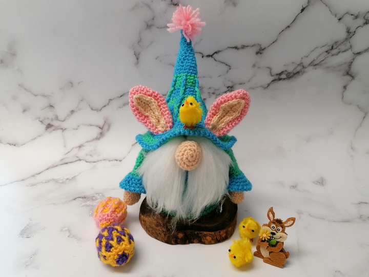 Kleiner Gnom Osterhase BE - Häkelanleitung