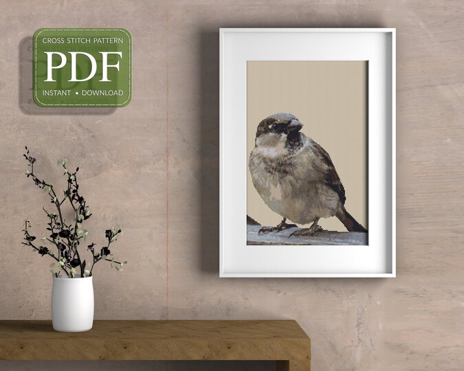 Sparrows > Cross Stitch Pattern PDF
