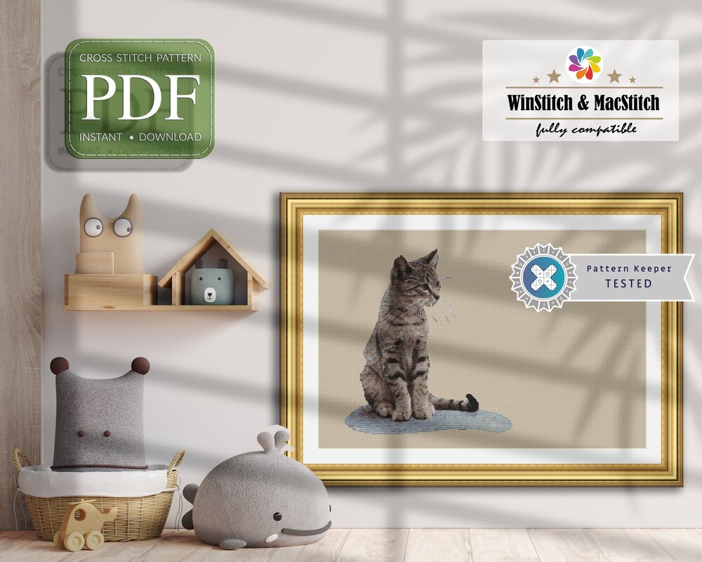 Kitty Cat > Cross Stitch Pattern PDF - Image 9