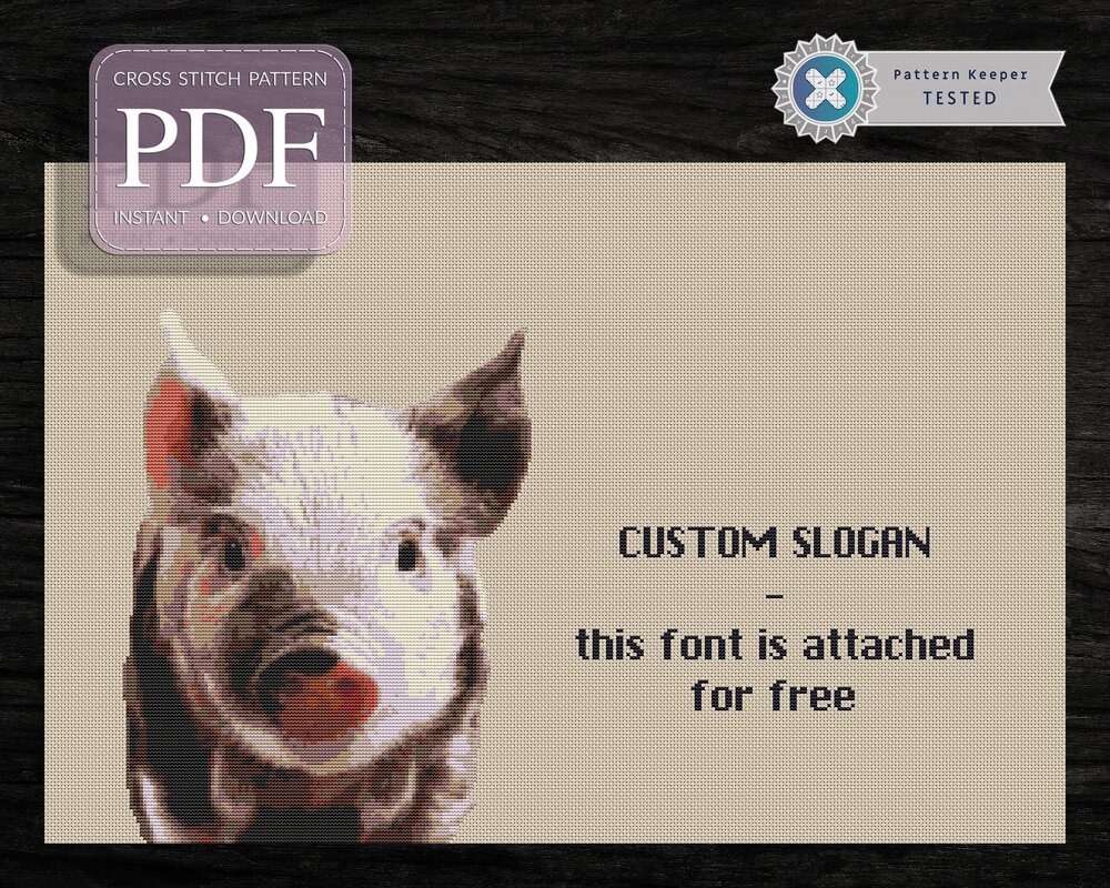 Lucky Pig > Cross Stitch Pattern PDF
