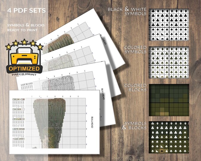 Bullhead > Cross Stitch Pattern PDF