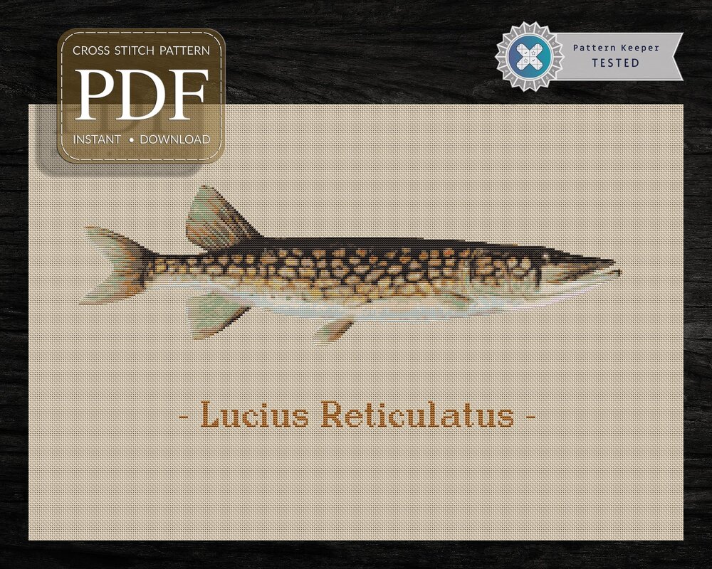 Pickerel > Cross Stitch Pattern PDF