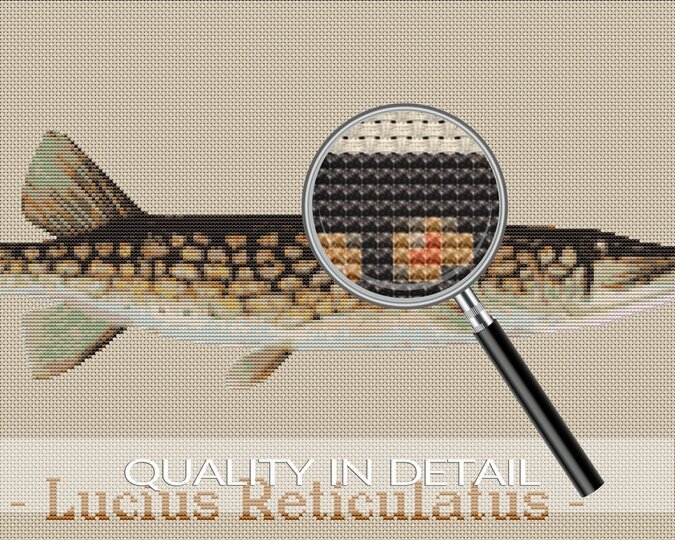 Pickerel > Cross Stitch Pattern PDF