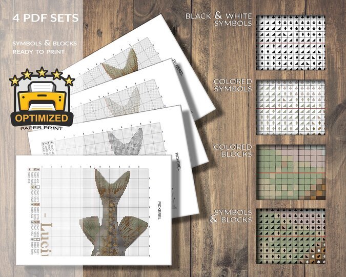 Pickerel > Cross Stitch Pattern PDF