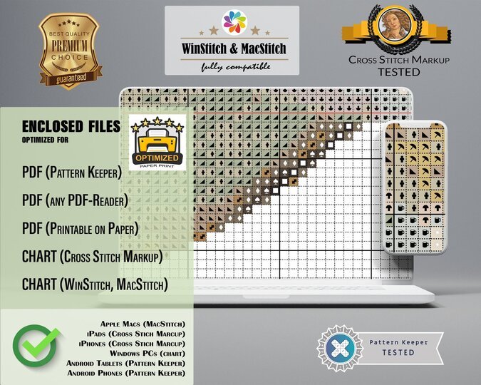 Pickerel > Cross Stitch Pattern PDF