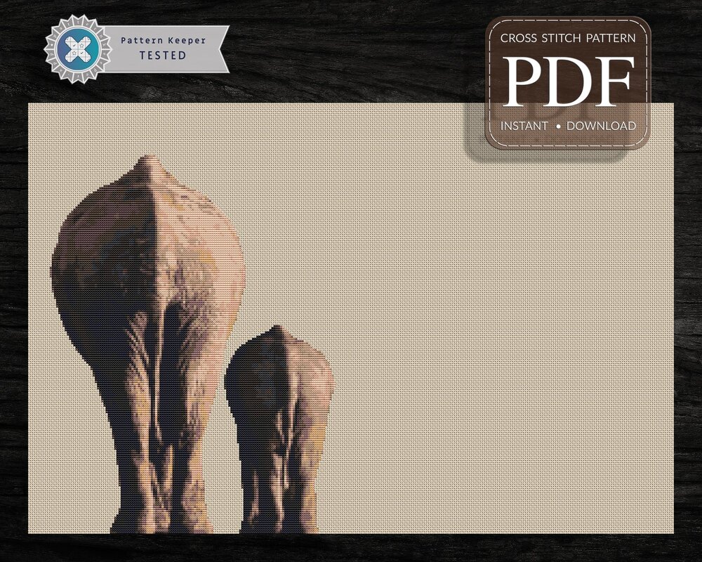 Elephant Bum > Cross Stitch Pattern PDF