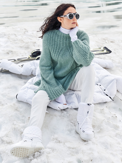 Strickanleitung; Formvollendet: Rund gestrickter Raglan-Pulli