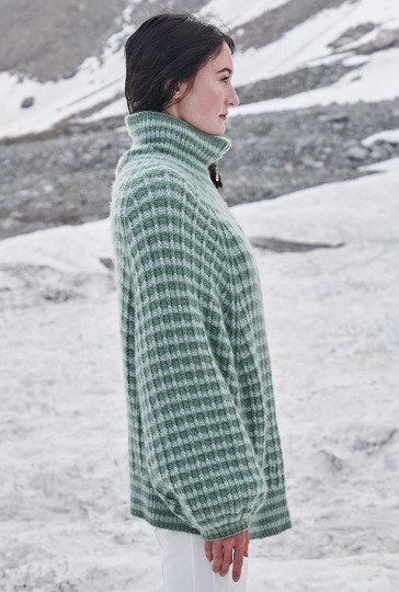 Strickanleitung: top-down gestrickte Jacke mit extravaganter Silhouette