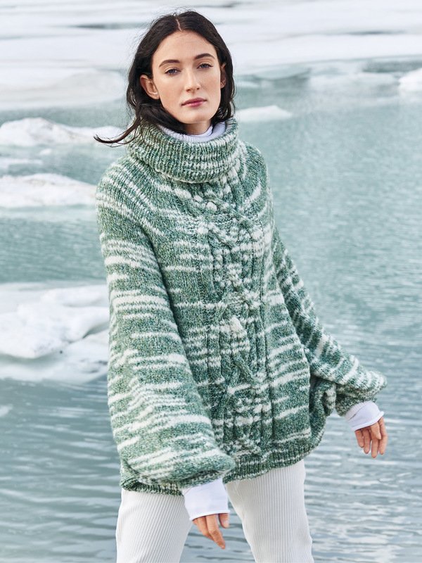 Strickanleitung: Nahtloser Ponchopulli