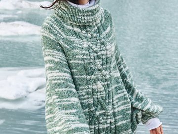 Strickanleitung: Nahtloser Ponchopulli