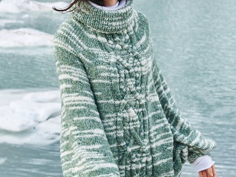 Strickanleitung: Nahtloser Ponchopulli