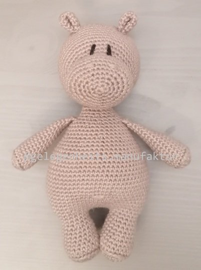 Häkelanleitung Narius, das Nilpferd