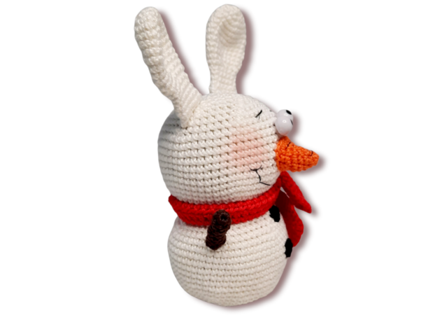 Crochet Pattern "Snow(man)hare" glow in the dark