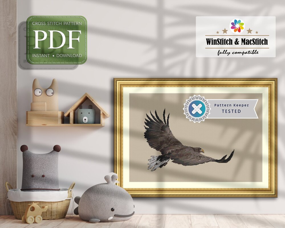 Flying Eagle > Cross Stitch Pattern PDF - Image 10