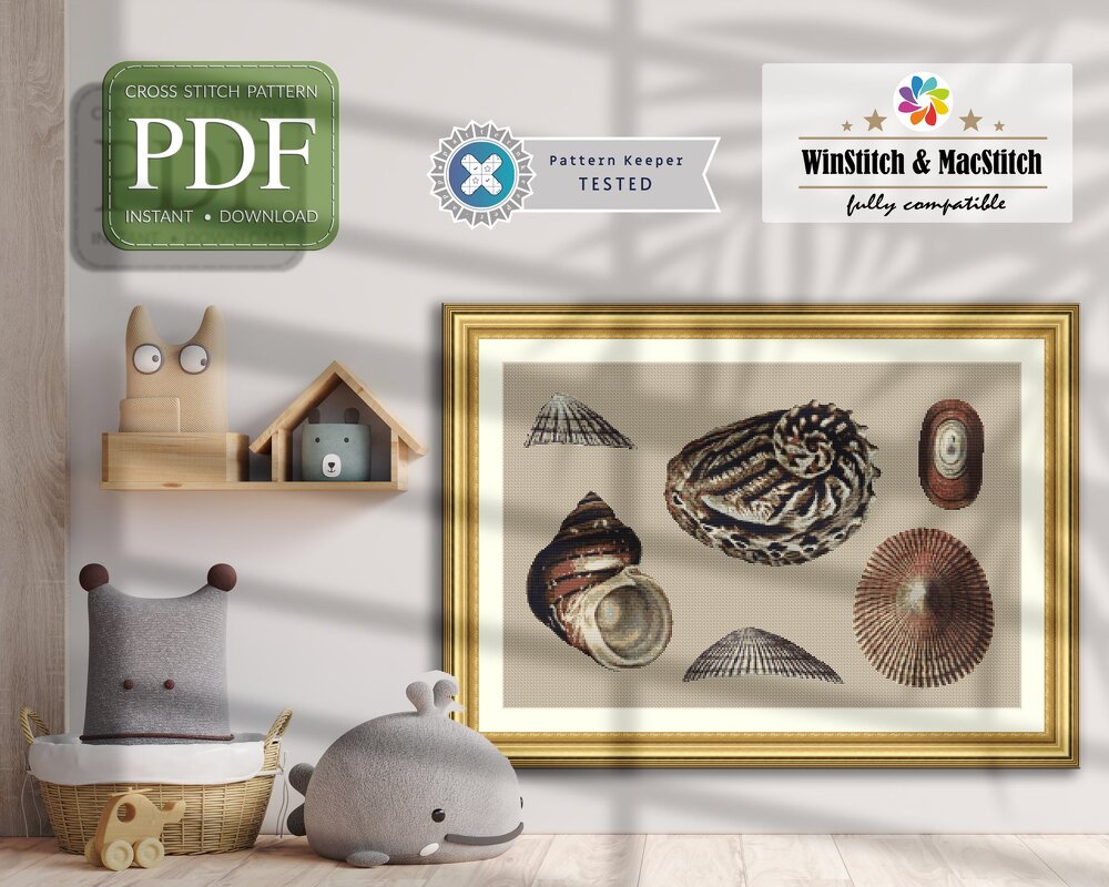 Shells > Cross Stitch Pattern PDF - Image 10