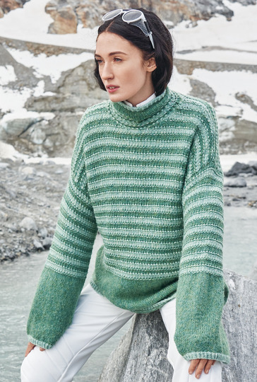 Strickanleitung: Toller Streifenpulli im angesagten Lässig-Look.