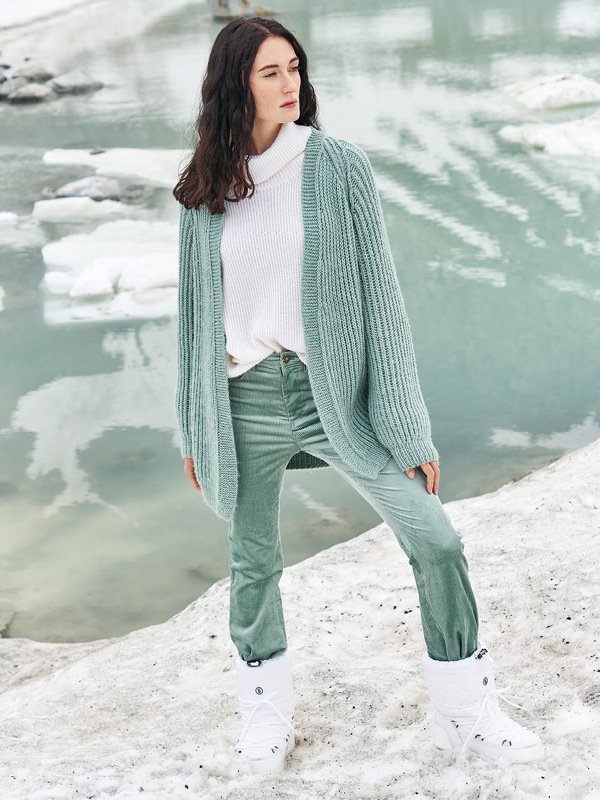 Strickanleitung: Edler Klassiker - der Long-Cardigan mit Patentrippen!