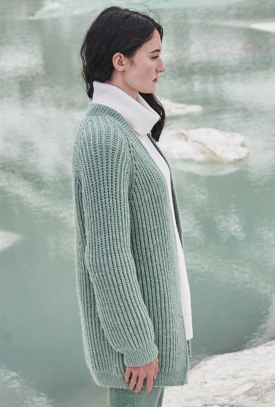 Strickanleitung: Edler Klassiker - der Long-Cardigan mit Patentrippen!