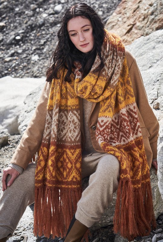 Strickanleitung: Übergroßer Schal mit Anden-Flair - Bild 7