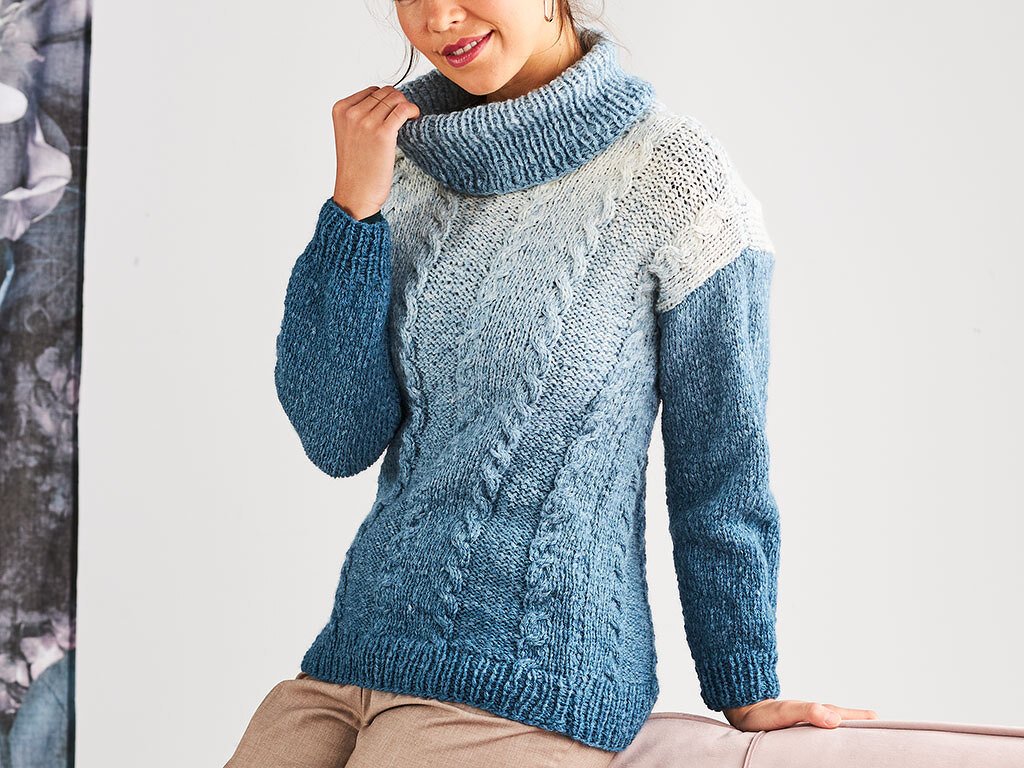 ROLLKRAGENPULLOVER GLETSCHERSEE