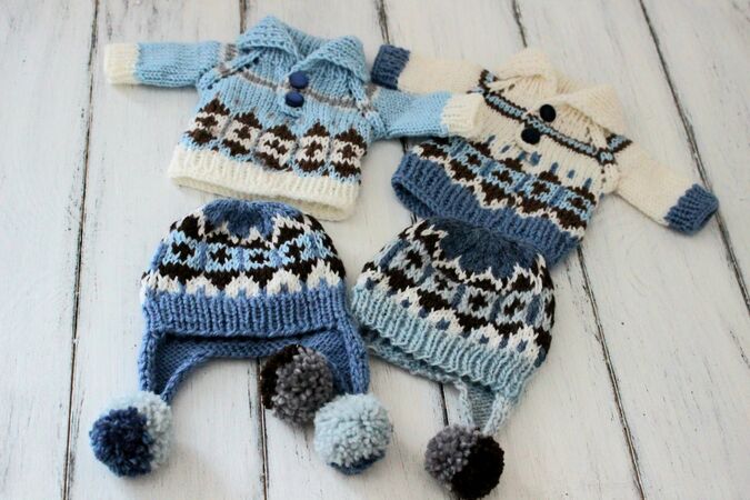 12-inch Dolls Norwegian Set Knitting Pattern