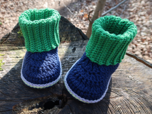 Häkelanleitung für Baby/Kinderboots ,,Schlurpsi" 7 Größen