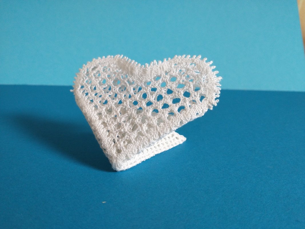 Anleitung Herzhalter, geklöppelt - Bild 3