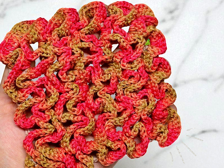 Korallen Granny Square - Häkelanleitung