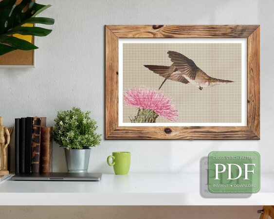 Hummingbird > Cross Stitch Pattern PDF