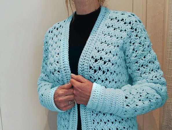 Pattern Covered with Happiness Cardigan