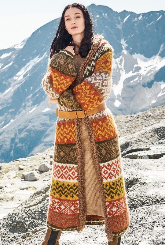 Strickanleitung: Longmantel in warmen Gewürztönen - Bild 2