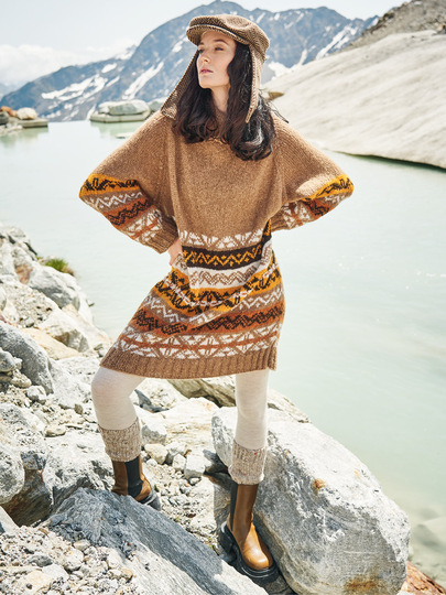 Strickanleitung: Lässiger Longpulli als Verwandlungskünstler