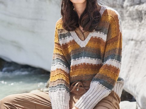 Strickanleitung: Pulli und Mütze mit südafrikanischem Flair