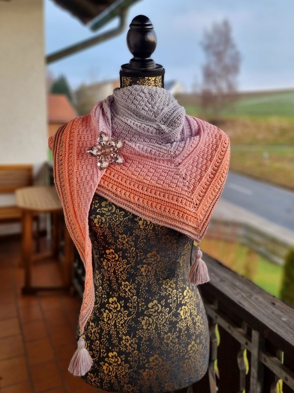 Cool Winter - flaches kuscheliges Dreieckstuch