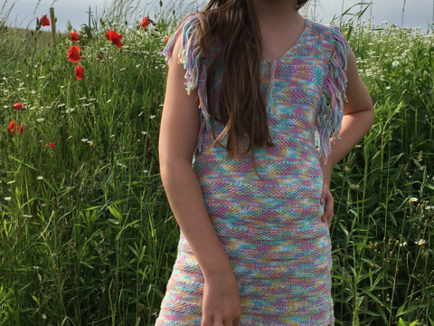 Anleitung Sommerkleid für Mädchen Over the Rainbow