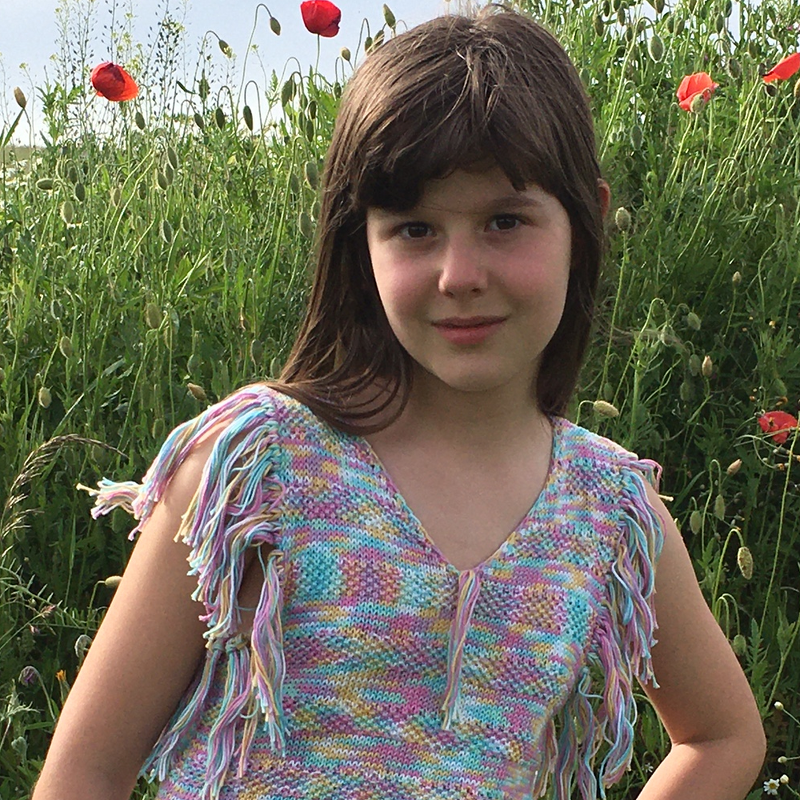 Pattern Summer Dress for Girls Over the Rainbow
