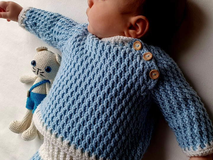 Newborn Babyset  - Baby pullover and pants