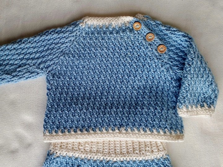 Babyset  / Erstlingsset - Baby Pullover und Hose