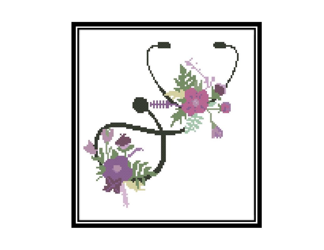 Stethoscope counting cross pattern