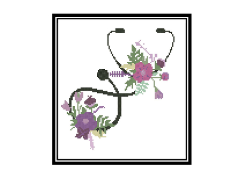 Stethoscope counting cross pattern