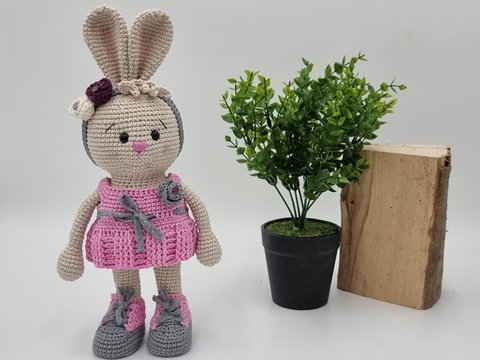 Häkelanleitung "Hasenmädchen Hoppelina"