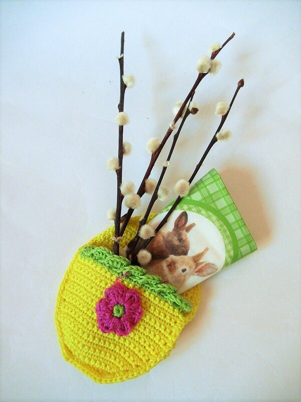 Häkelanleitung Bestecktasche Osterei - Bild 7