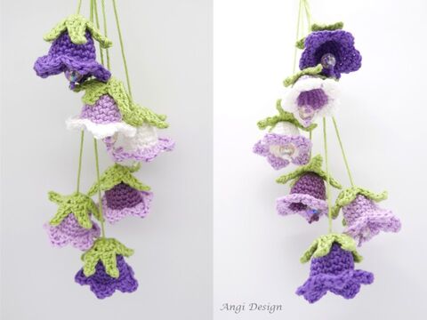 Häkelanleitung Glockenblumen