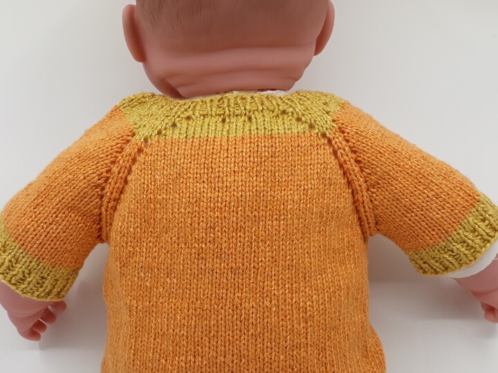 Knitting pattern kids jumper "spring gnome" top down