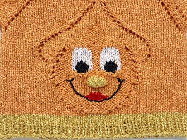 Knitting pattern kids jumper "spring gnome" top down
