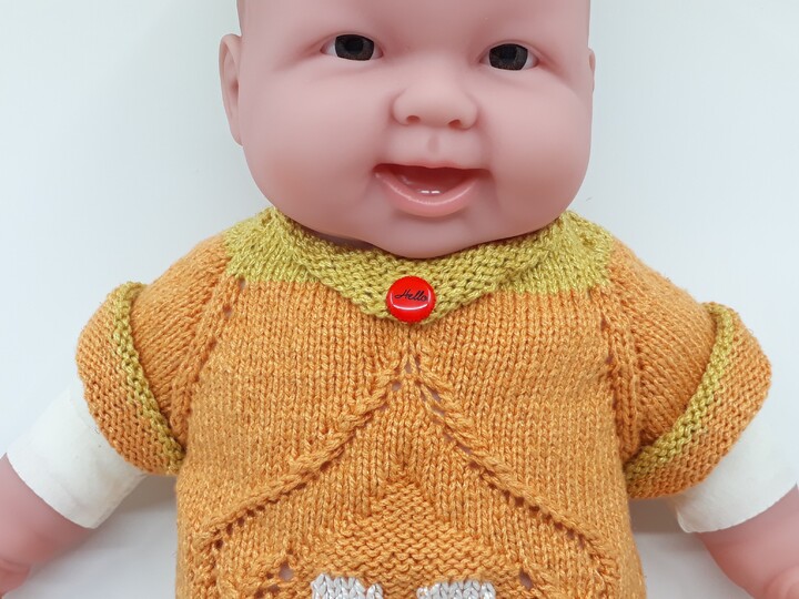 Knitting pattern kids jumper "spring gnome" top down
