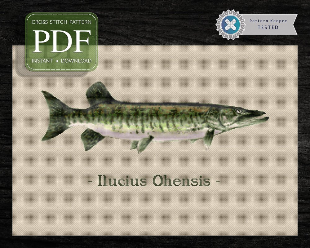 Maskalonge > Cross Stitch Pattern PDF