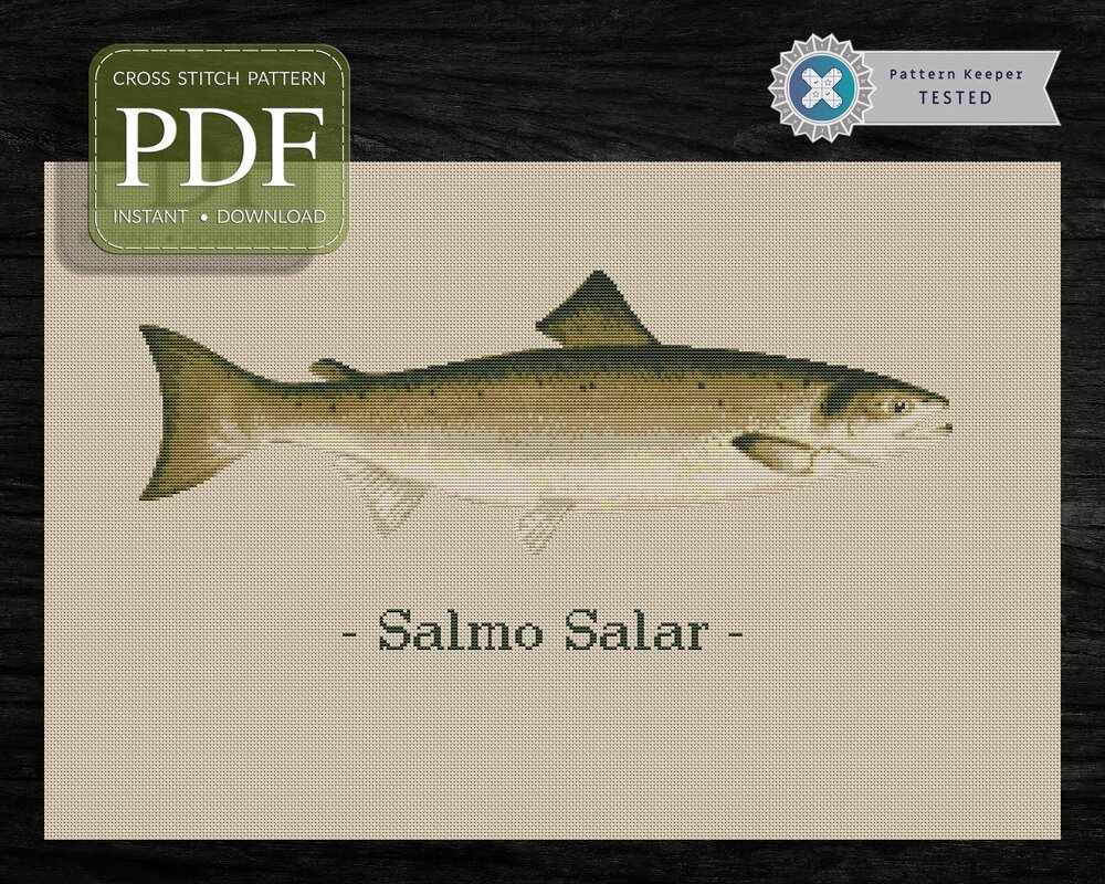 Atlantic Salmon > Cross Stitch Pattern PDF